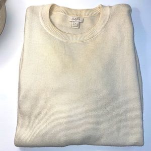 Ivory/Natural J Crew Ribbed Sweater
